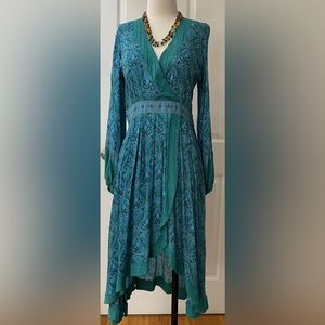 Spell Soirée Dress in Turquoise | Sz M for trade